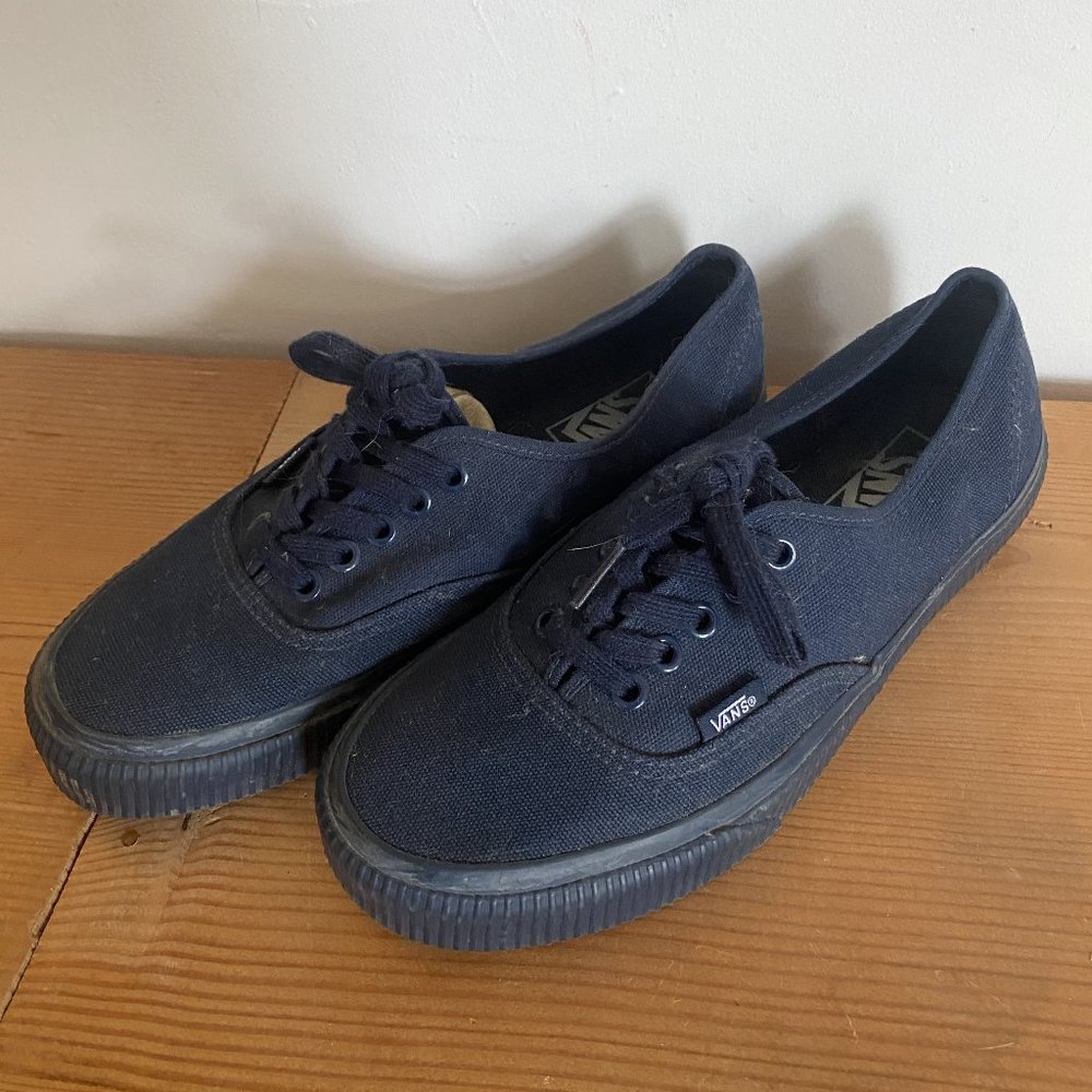 Vans Canvas Navy Blue Shoes